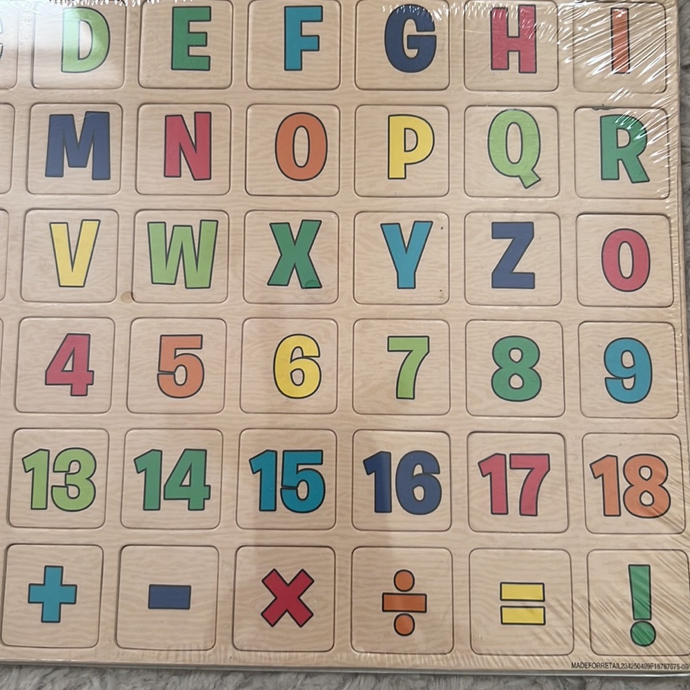 Number and Letter magnet set, 54 magnets 
New in sealed packaging - Picture 8 of 16
